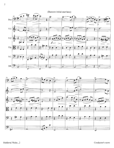 Medieval Waltz -- String Quintet plus Bassoon image number null