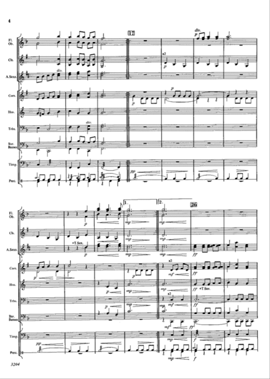 In A Baroque Manner In A Baroque Manner Concert Band scores gallery preview page 4