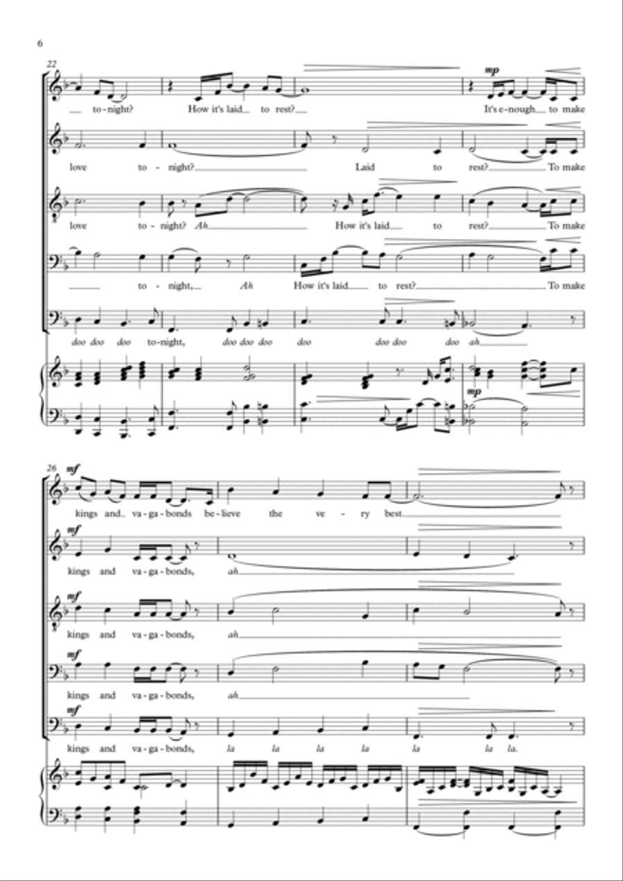 Can You Feel The Love Tonight Choir scores gallery preview page 6