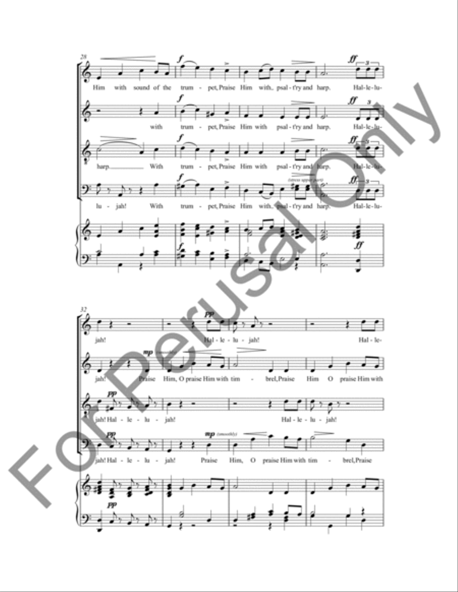 Hallelujah 4-Part scores gallery preview page 6
