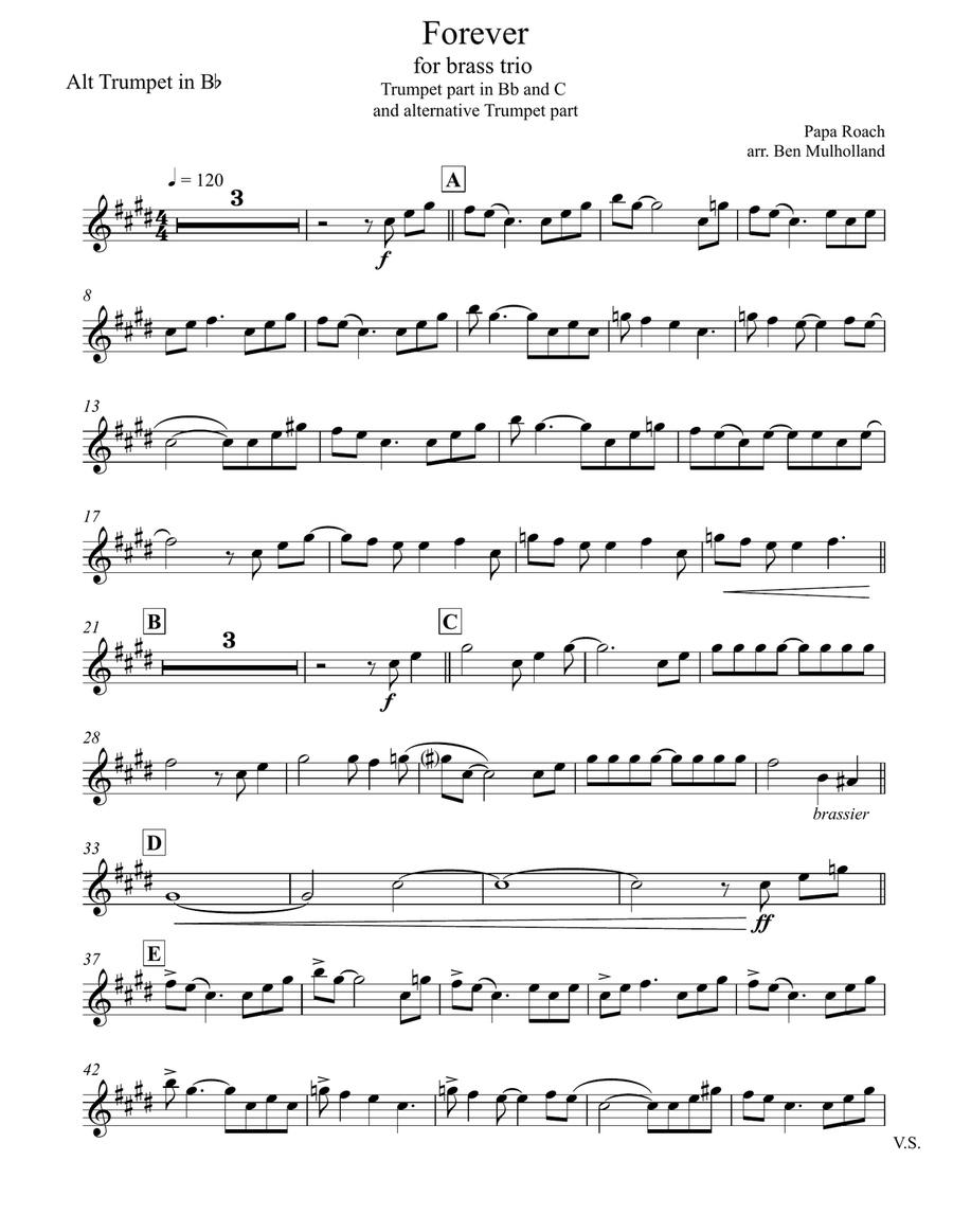 Forever Brass Ensemble scores gallery preview page 1