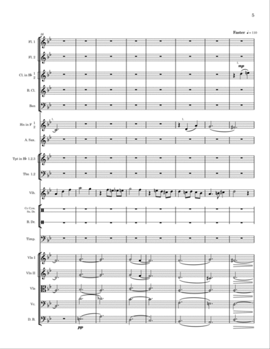 Merry-go-round Of Life Full Orchestra scores gallery preview page 5