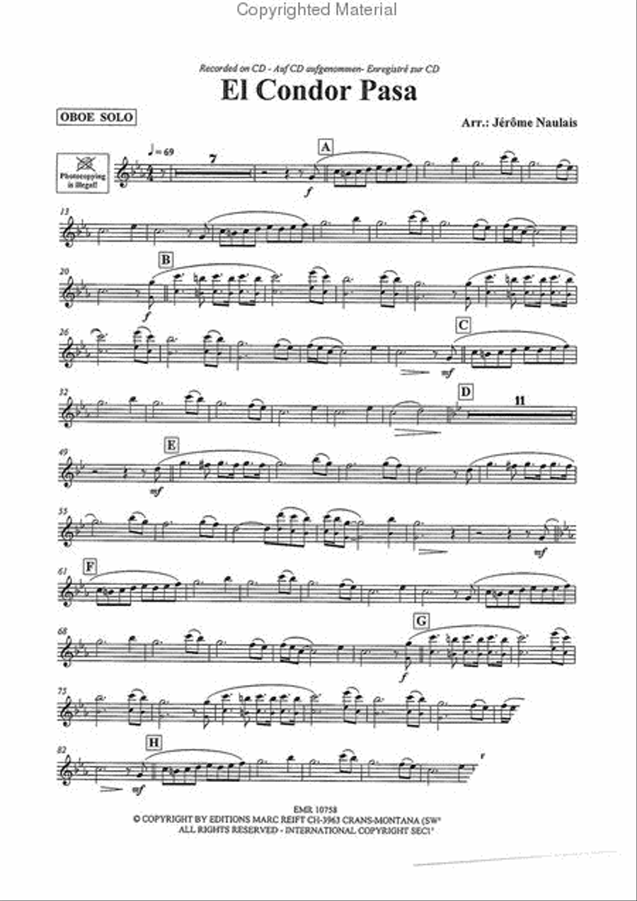 El Condor Pasa El Condor Pasa Concert Band scores gallery preview page 10