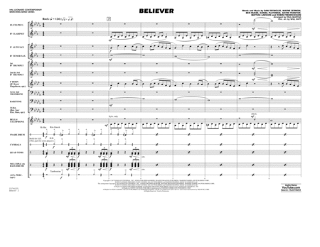 Believer - Conductor Score (Full Score)