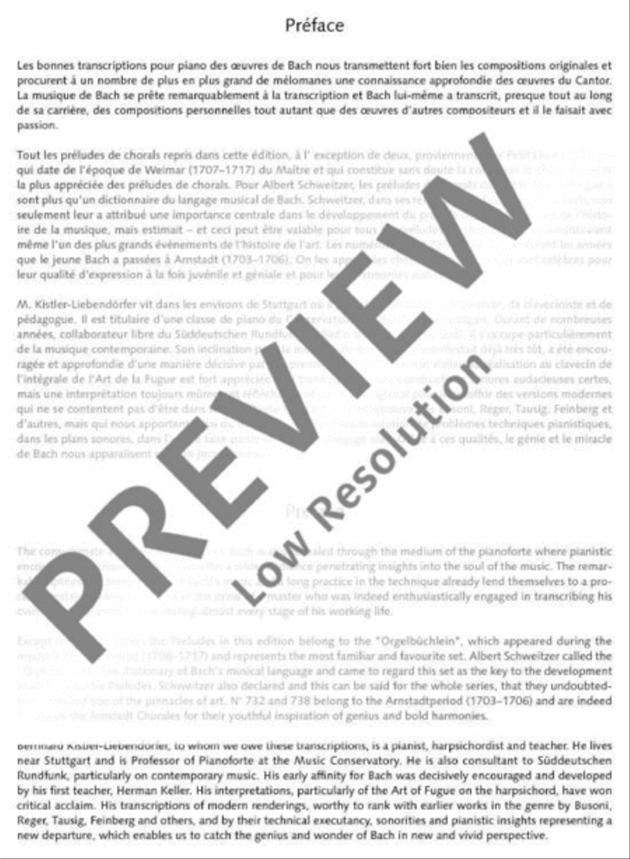10 Chorale Preludes 10 Chorale Preludes Piano Solo scores gallery preview page 3