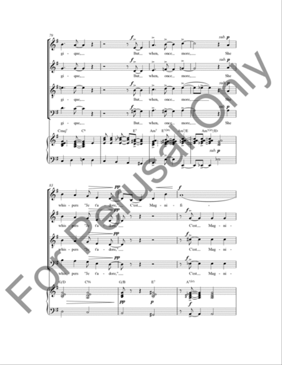 C'est Magnifique C'est Magnifique 4-Part scores gallery preview page 12