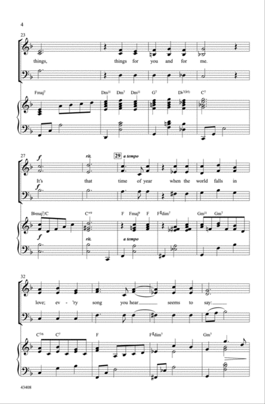 The Christmas Waltz The Christmas Waltz Choir scores gallery preview page 3