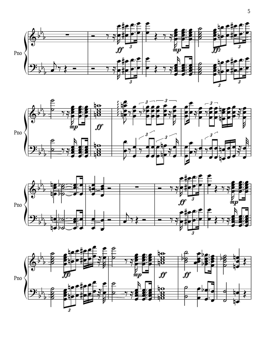 Revolutionary Etude Opus 10 Number 12 - Two Pianos, Four Hands Piano Method scores gallery preview page 5