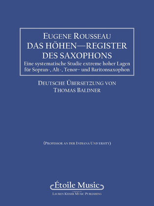Saxophone High Tones – German Edition