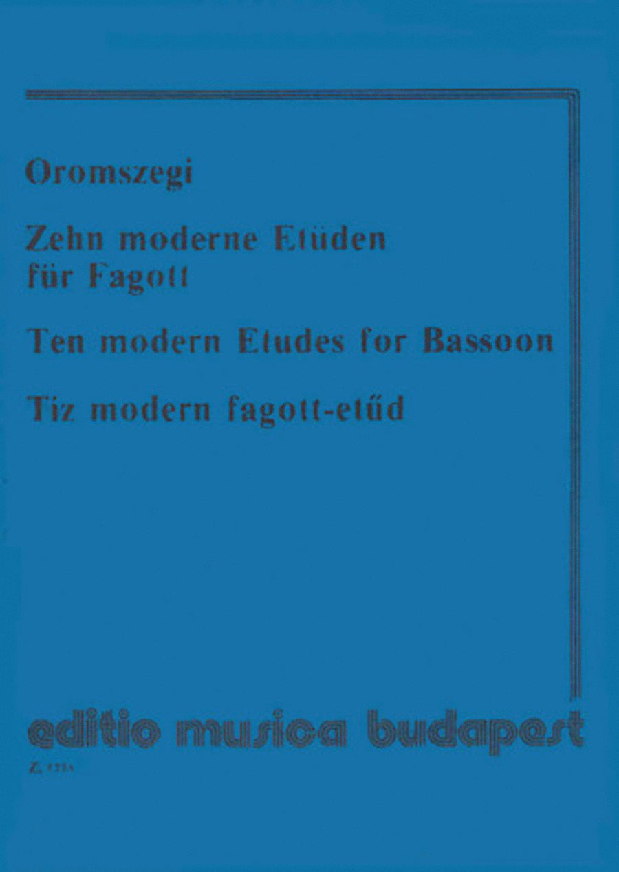 10 Modern Etudes-bsn Bassoon Solo scores gallery preview page 1