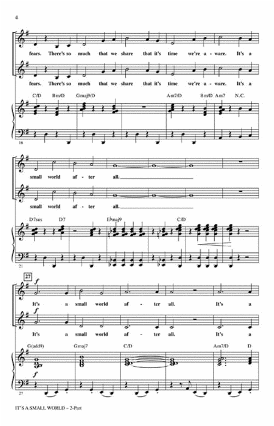 It's a Small World 2-Part scores gallery preview page 3