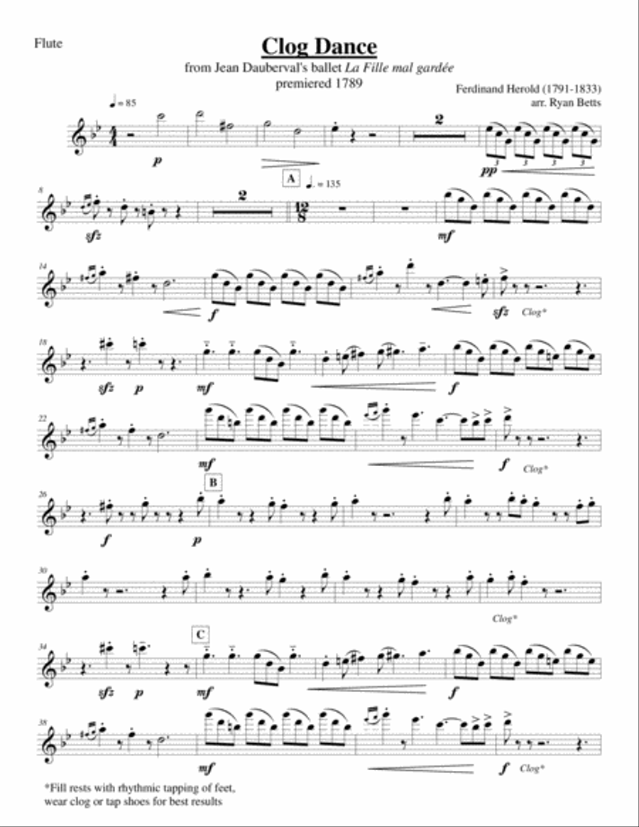Clog Dance from The Wayward Daughter (woodwind quintet) Woodwind Quintet scores gallery preview page 6