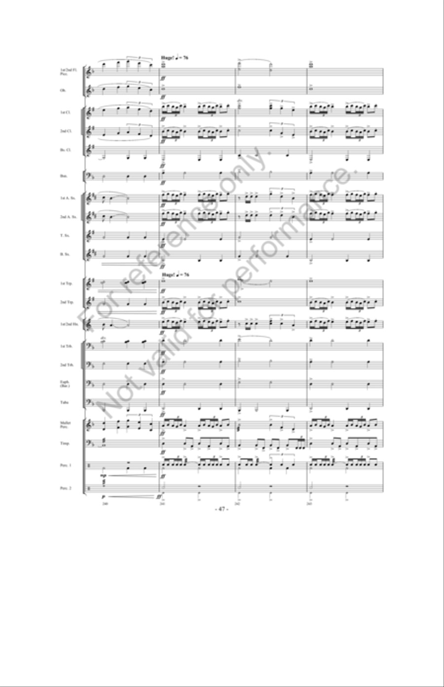 Zeus: King Of The Gods Zeus: King Of The Gods Concert Band scores gallery preview page 46