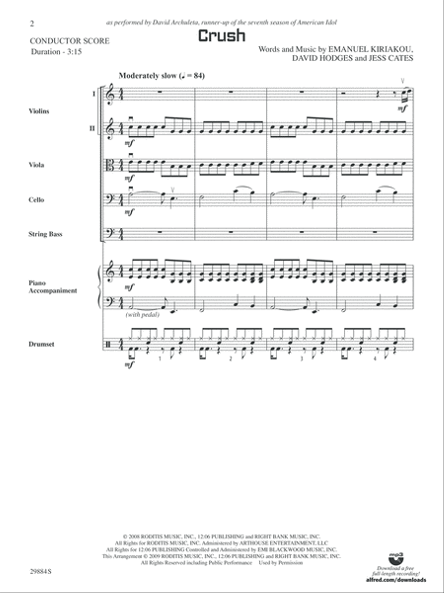 Crush: Score Crush: Score String Orchestra scores gallery preview page 2