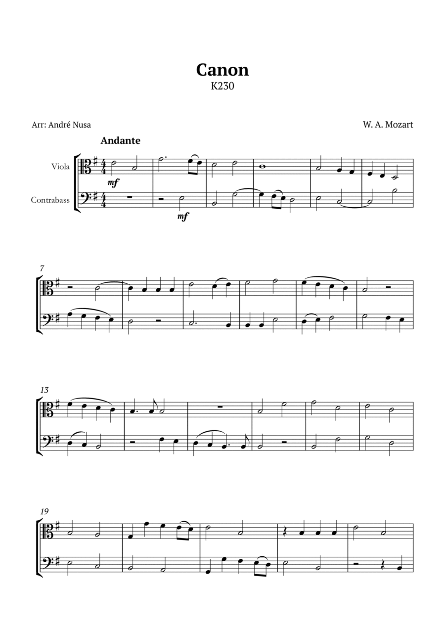 Canon K230 String Duet scores gallery preview page 1