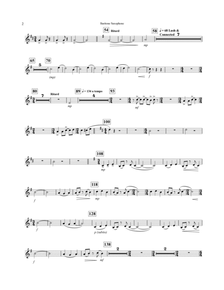 Concerto For Alto Saxophone And Wind Ensemble - Eb Baritone Sax