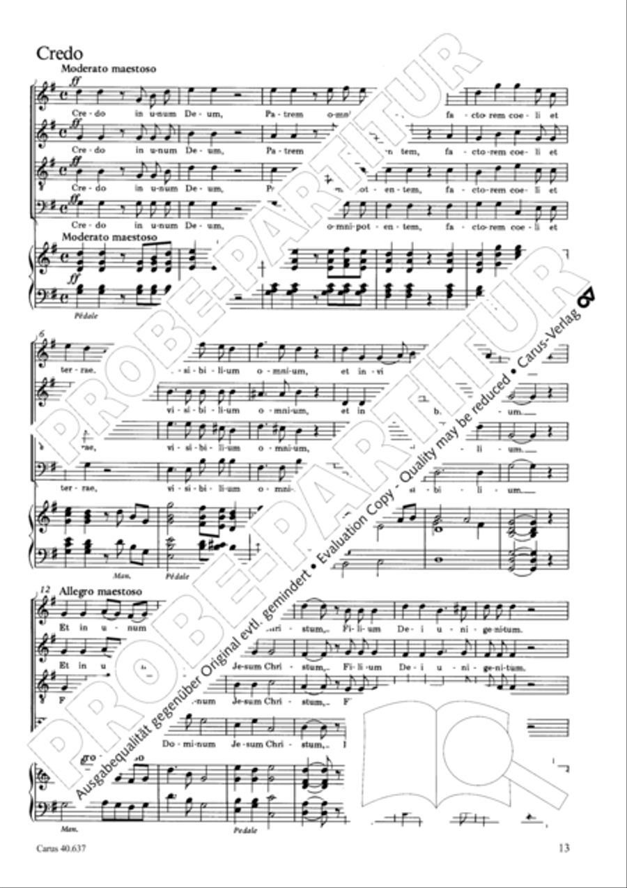 Messe breve no. 6 aux cathedrales 4-Part scores gallery preview page 18