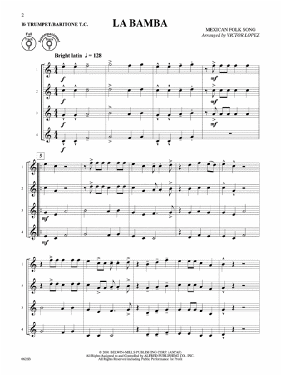 Flex-Ability Pops -- Solo-Duet-Trio-Quartet with Optional Accompaniment Small Ensemble scores gallery preview page 2