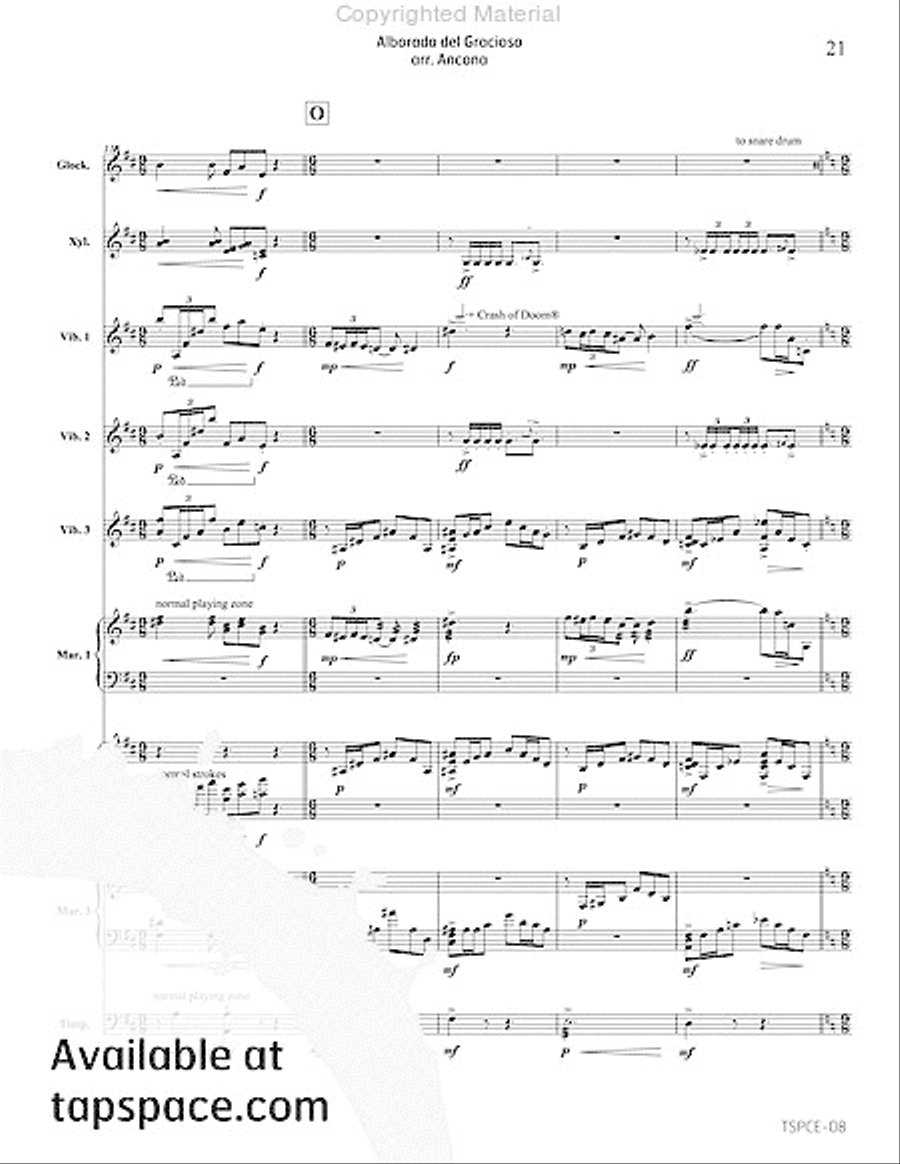 Alborada del Gracioso Alborada del Gracioso Percussion Ensemble scores gallery preview page 24