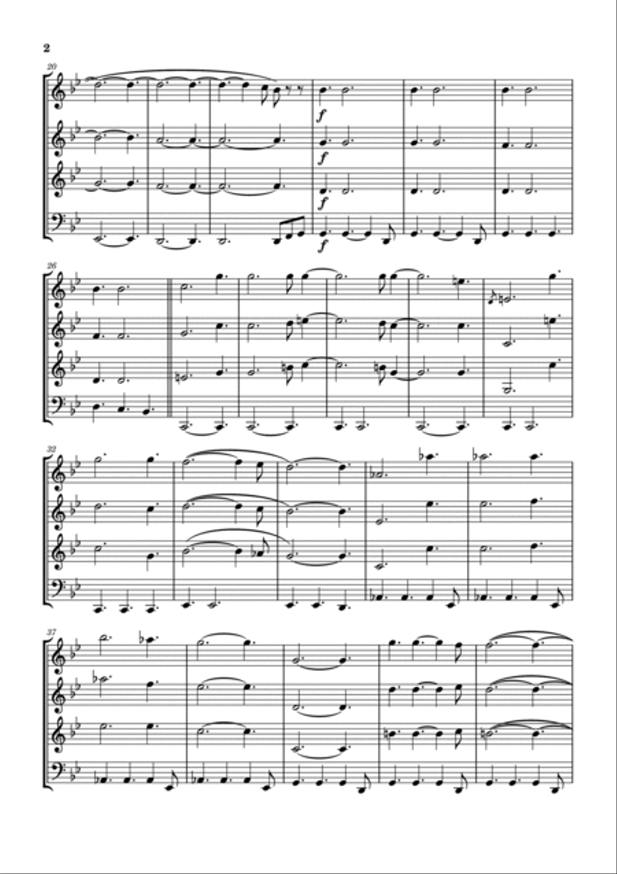 Country Girl I Think You're Pretty Woodwind Quartet scores gallery preview page 3