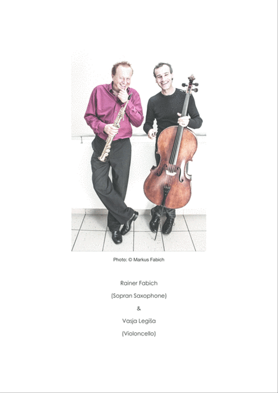 QUATTRO DONNE (Four ladies) for Saxophone & Cello Small Ensemble scores gallery preview page 5