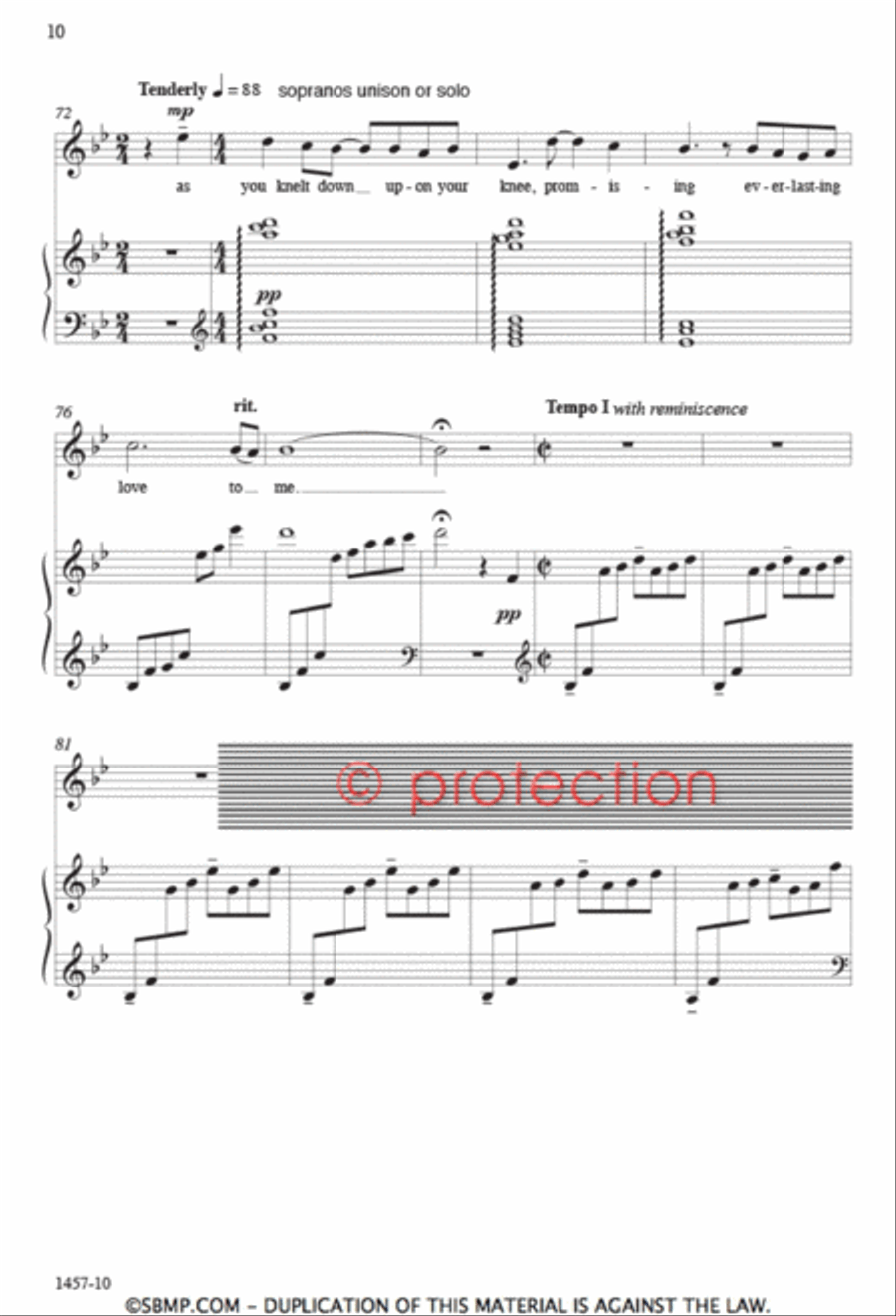 Cherry Blossom Snow - SSA Octavo SSA scores gallery preview page 9