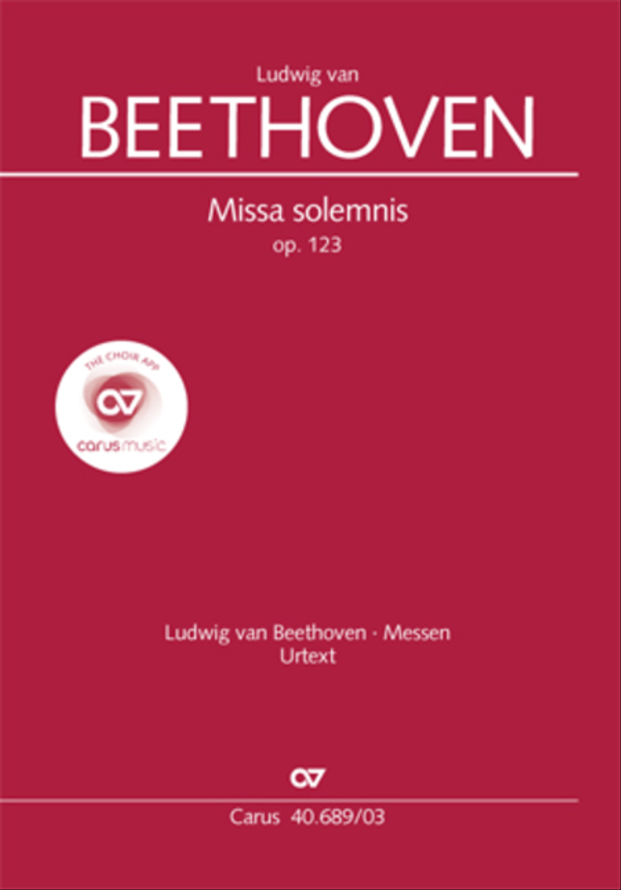 Missa solemnis 4-Part scores gallery preview page 1
