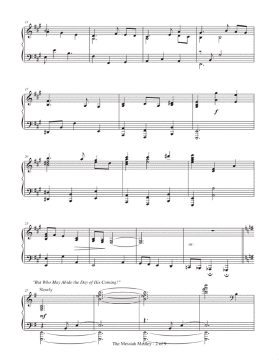 The Messiah Medley (based on songs from 