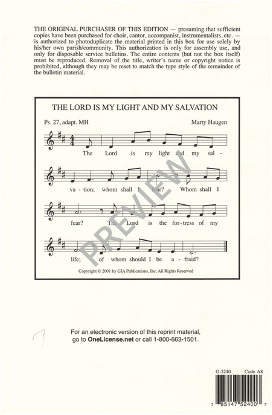 The Lord is My Light The Lord is My Light 4-Part scores gallery preview page 8