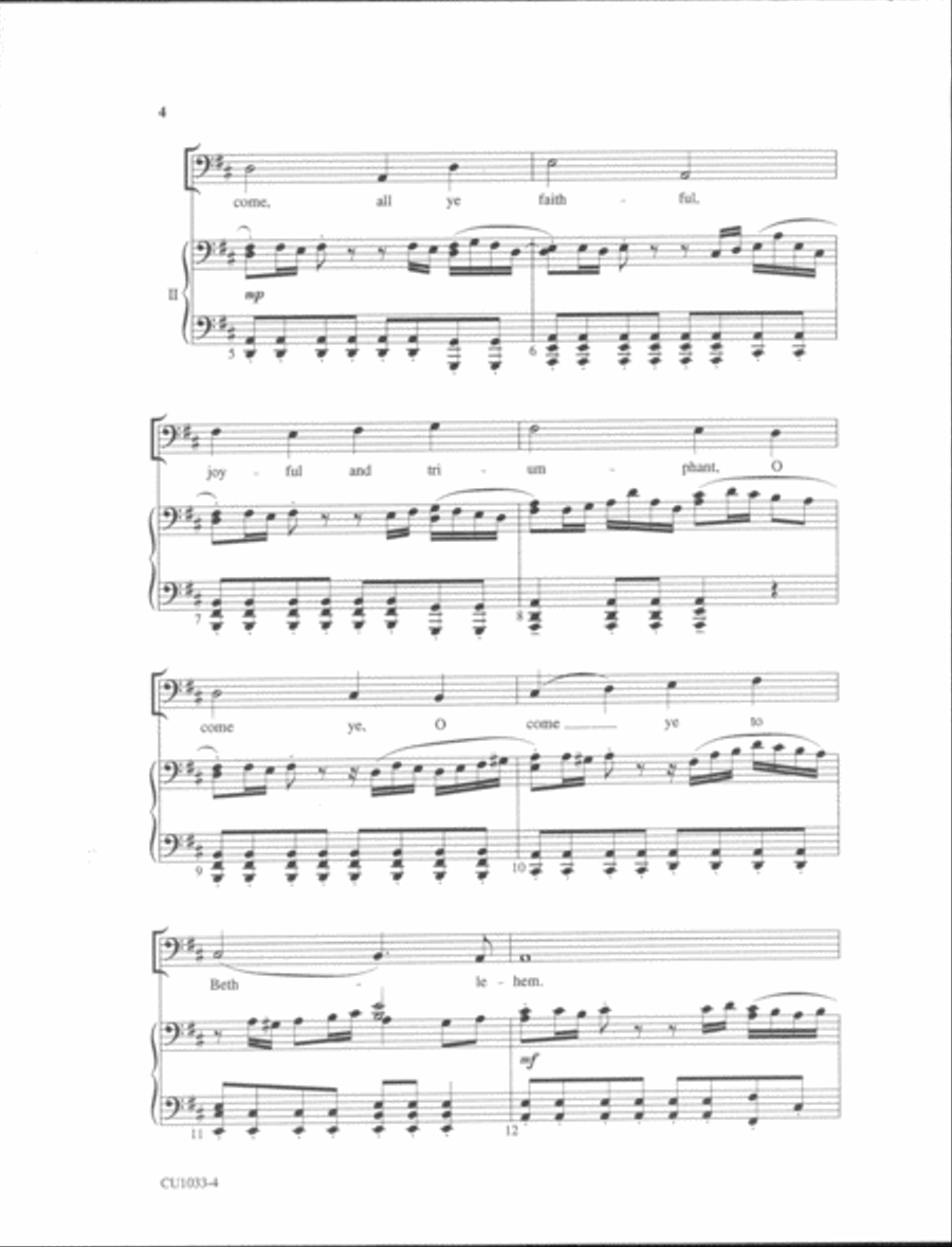 O Come, All Ye Faithful - TTBB - Forrest TTBB scores gallery preview page 3