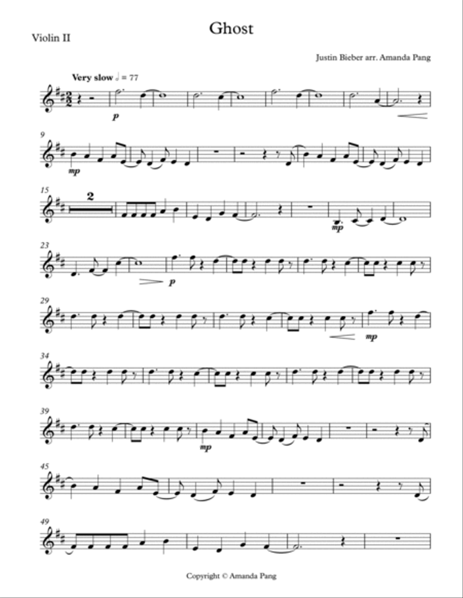 Ghost String Quartet scores gallery preview page 3