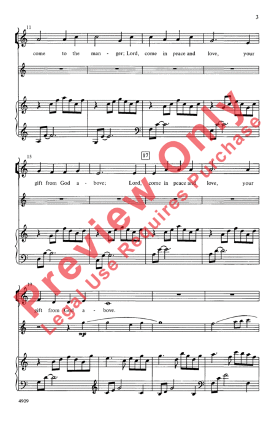 Advent Gift 4-Part scores gallery preview page 3