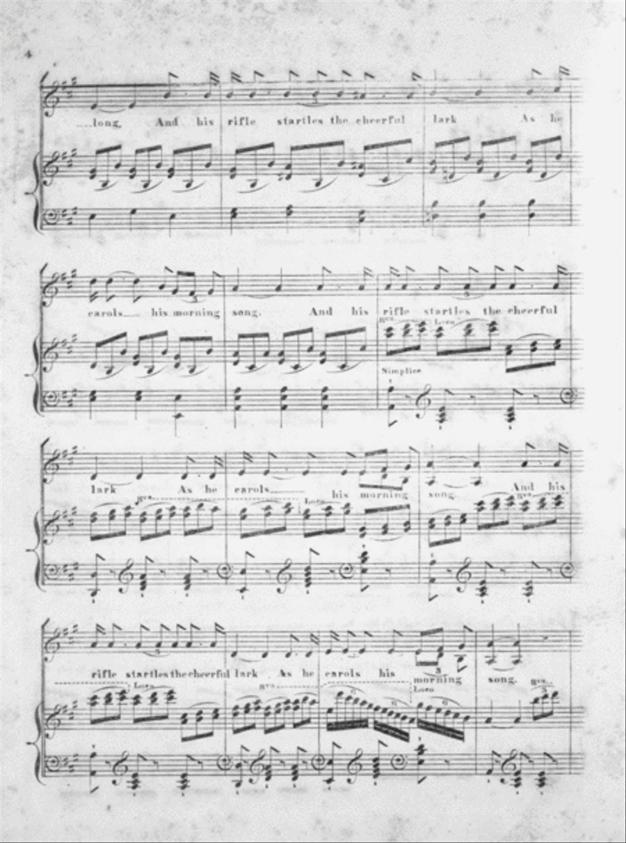 A Life in the Woods. A Hunting Song Voice scores gallery preview page 4