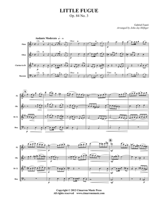 Little Fugue Op. 84 No. 3