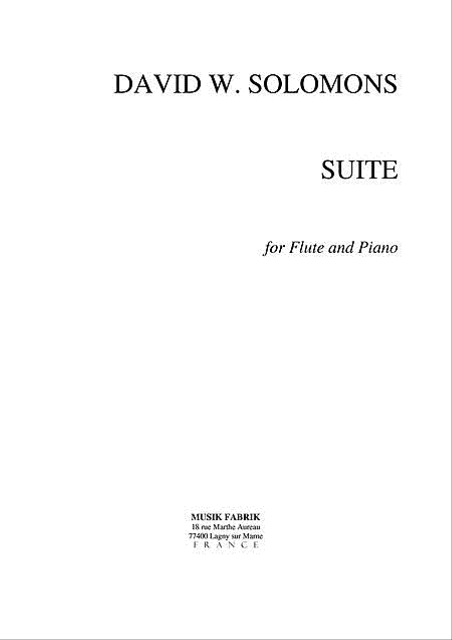 Suite Flute Solo scores gallery preview page 1