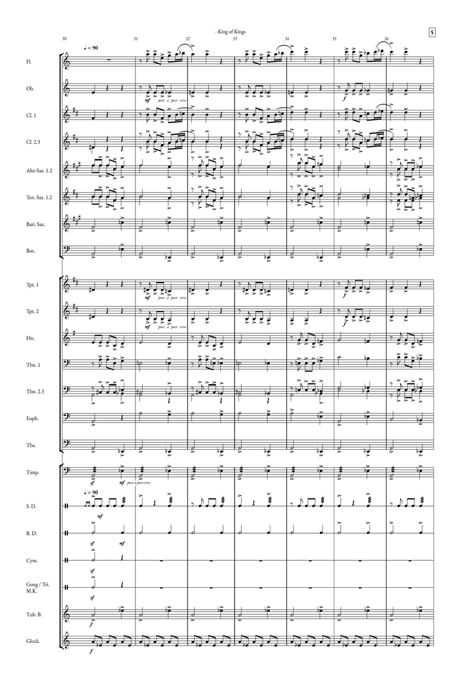 The Lord's Prayer Concert Band scores gallery preview page 5