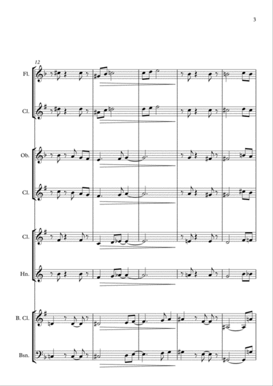 Caelifera - Wind Quartet Caelifera - Wind Quartet Small Ensemble scores gallery preview page 3