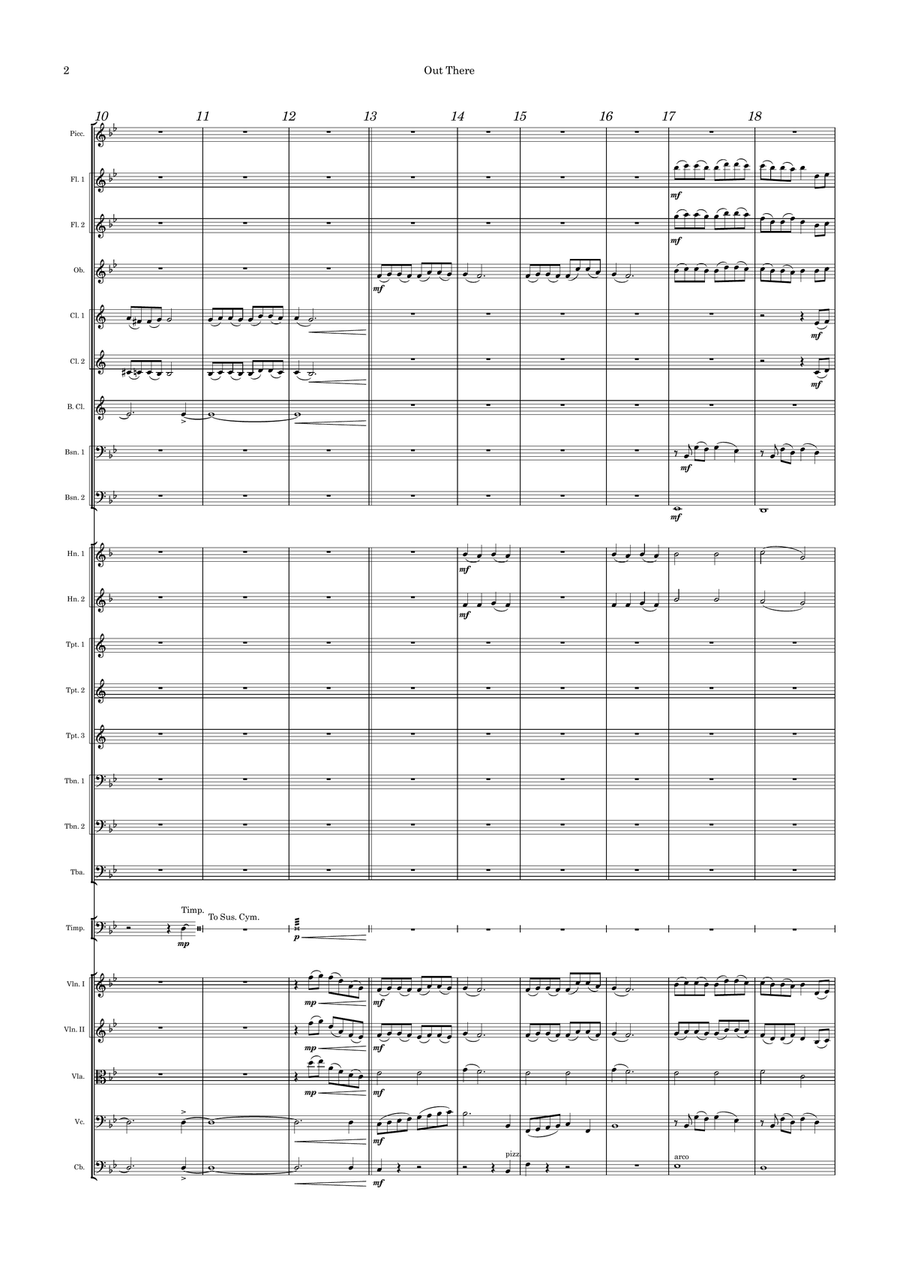 Out There Full Orchestra scores gallery preview page 2