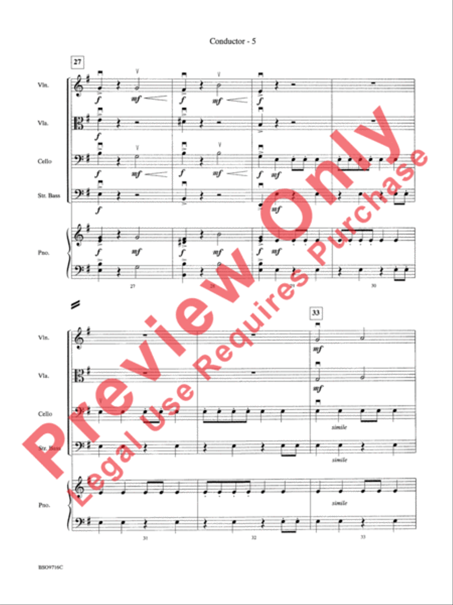 Tangents for Strings String Orchestra scores gallery preview page 8