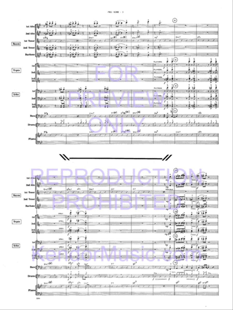 Road Time Shuffle Jazz Ensemble scores gallery preview page 8