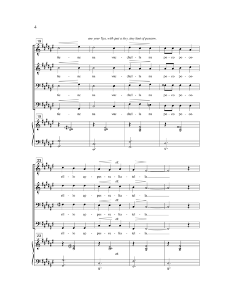 'A Vucchella 'A Vucchella TTBB scores gallery preview page 6
