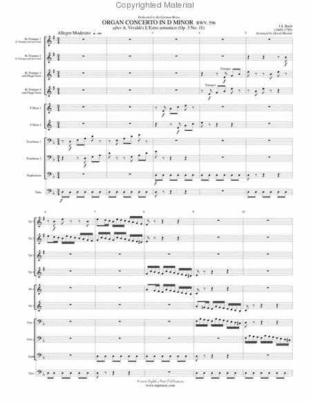 Organ Concerto in D Minor, BWV 596