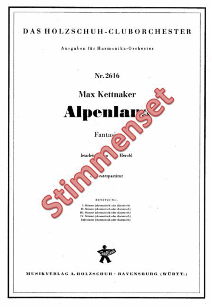 Alpenland Accordion Orchestra scores gallery preview page 1