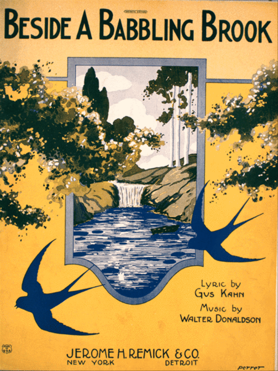 Beside a Babbling Brook Voice scores gallery preview page 1