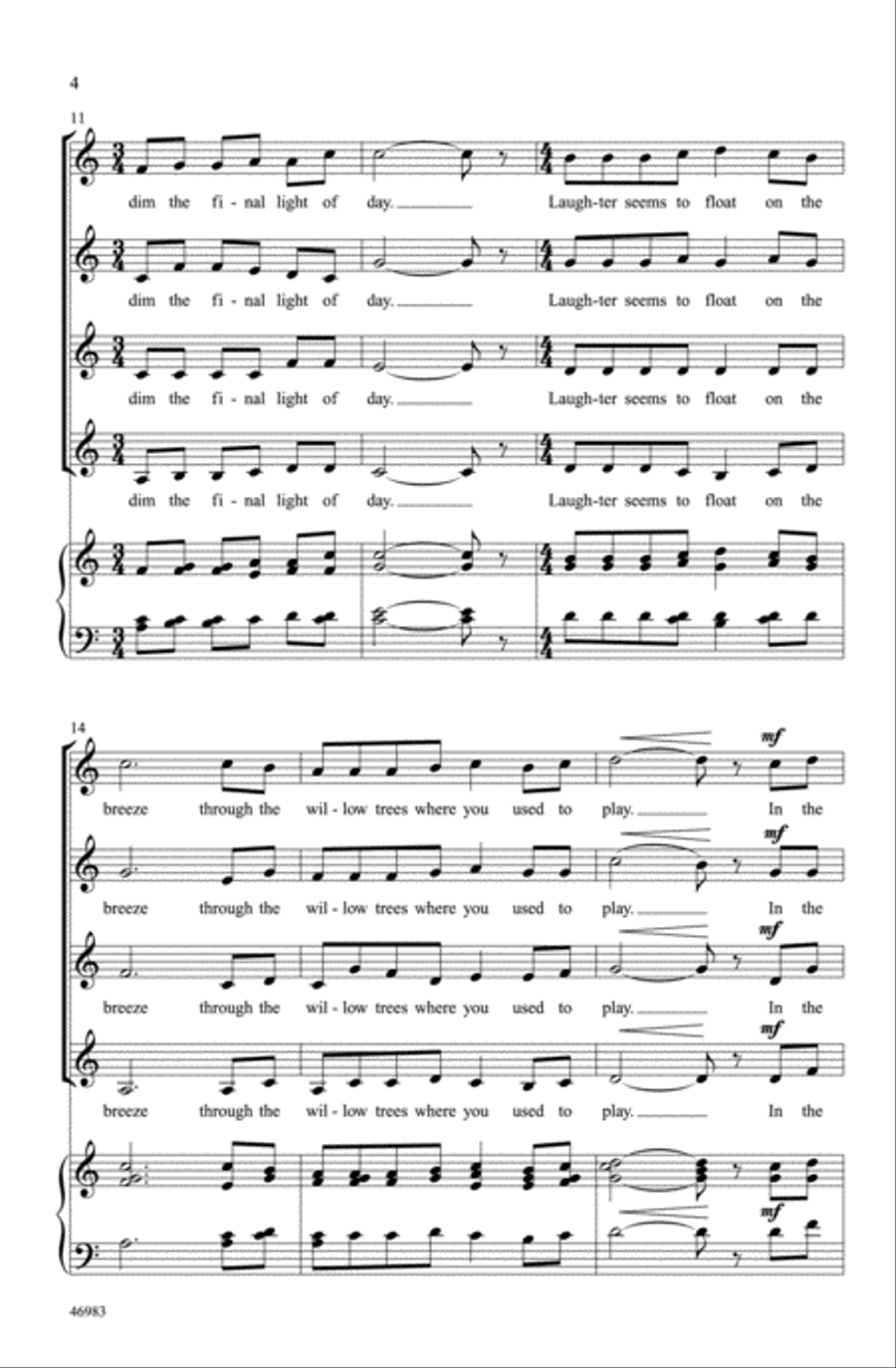 Jenny Jenny Choir scores gallery preview page 3