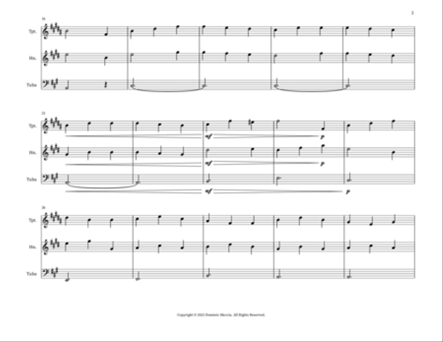 Llwyn On (The Ash Grove) Llwyn On (The Ash Grove) Horn scores gallery preview page 2