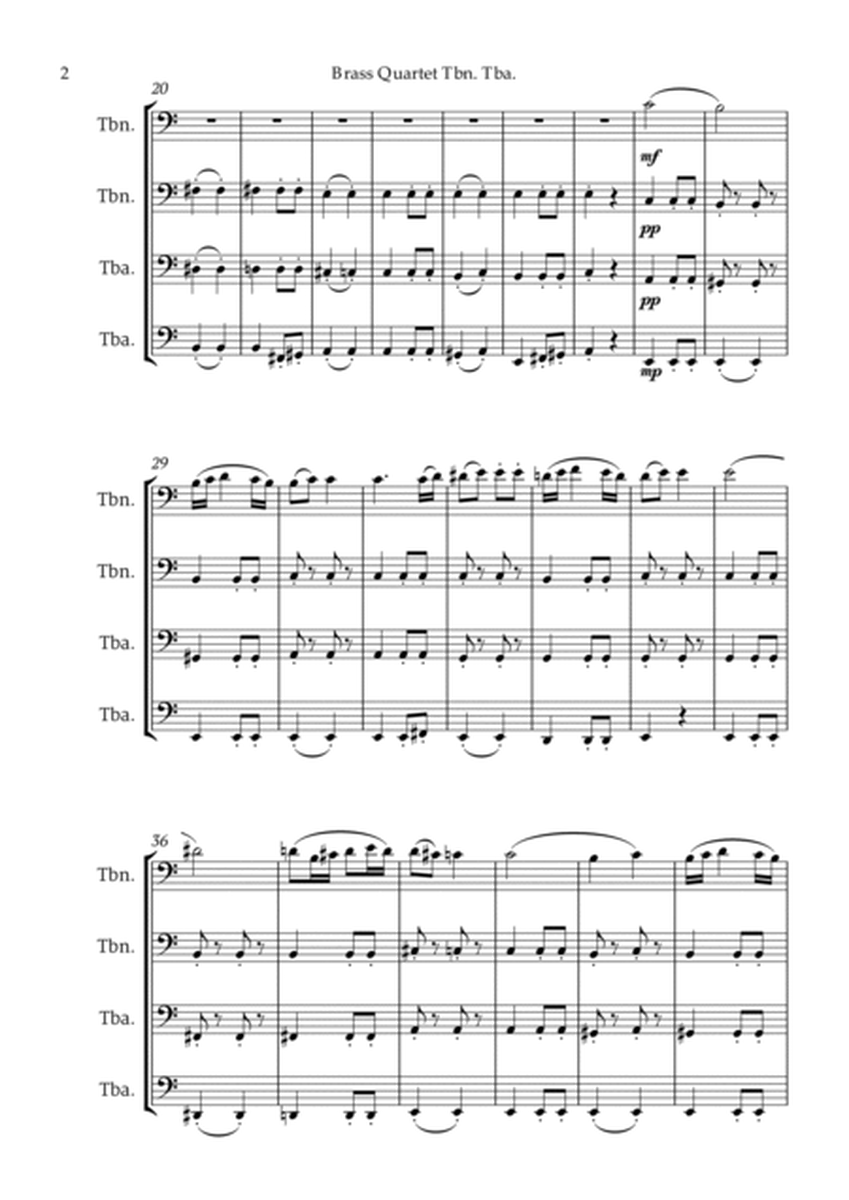 Beethoven Symphony 7 Movement 2 Allegretto for Brass Quartet 2 Trombones & 2 Tubas image number null