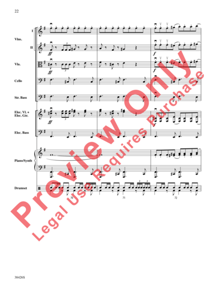 A Mad Russian's Christmas String Orchestra scores gallery preview page 23