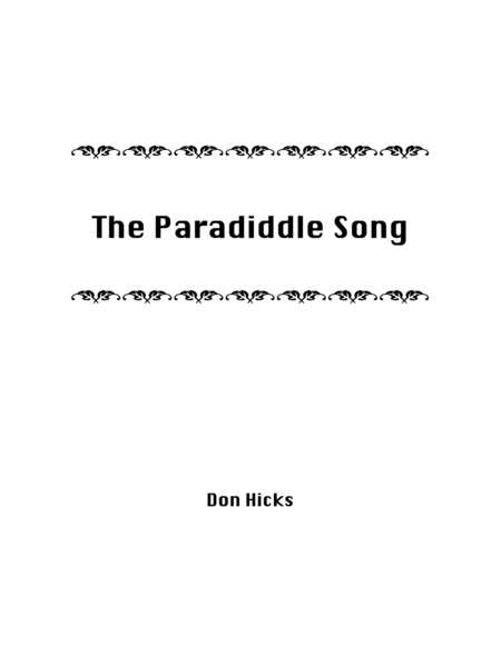 The Paradiddle Song image number null