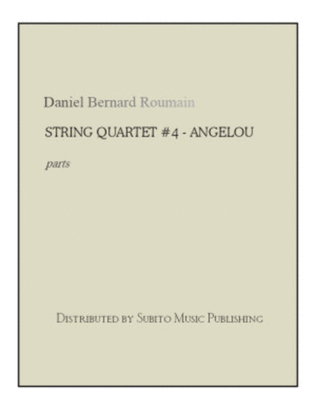 Book cover for String Quartet No. 4: Angelou (parts)